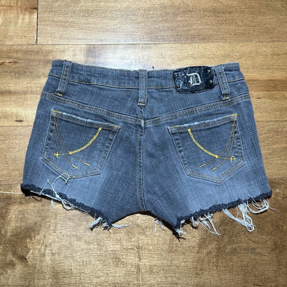 Dollhouse High Rise Denim Shorts Women's Size 1 Style No. #AB-2138KS - Picture 2 of 7